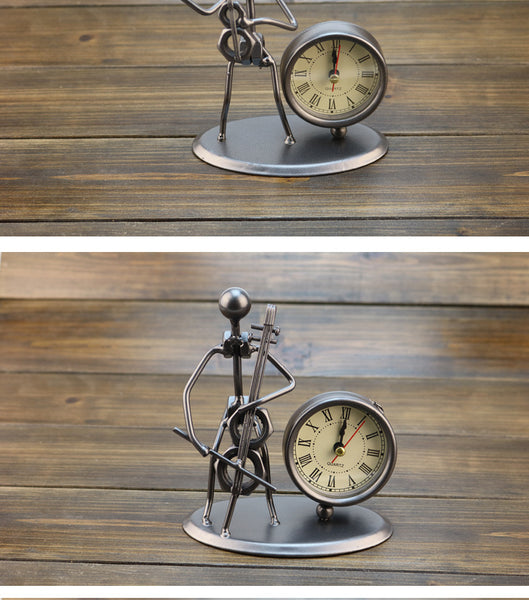Vintage Metal Desk Clock (Cello) Blu Spot Inc.
