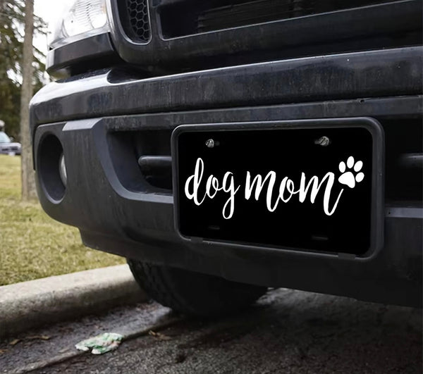 Dog Mom Black Plates Blu Spot Inc.