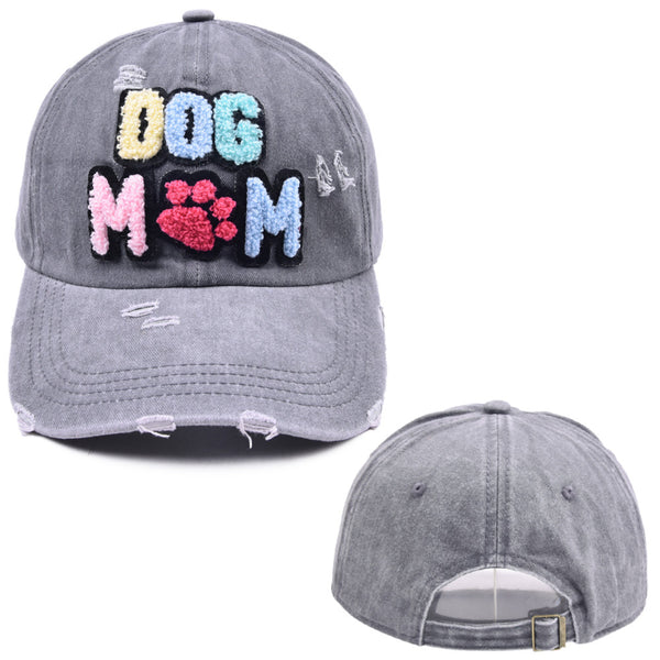 Dog Mom Fluffy Gray Cap Blu Spot Inc.