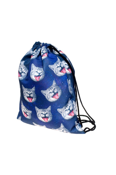 Cats Blue Drawstring Bag Blu Spot Inc.