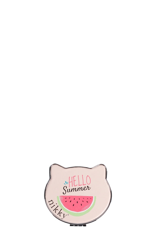 Hello Summer Cat Shape Cosmetic Mirror