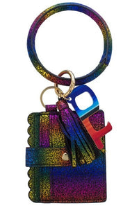 Rainbow Wrist Keychain Card Holder and No-Touch Key Blu Spot Inc.