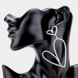 Two Hearts Silver Earrings Blu Spot Inc.