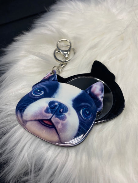 Puppy Dog Sliding Mirror Keychain Blu Spot Inc.