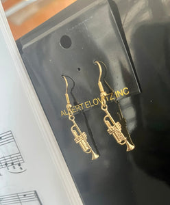 Golden Trumpet Earrings Blu Spot Inc.