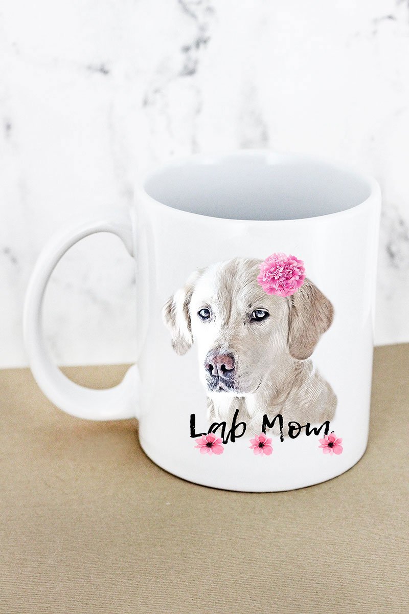 Flower Lab Mom Mug