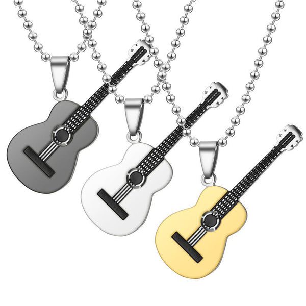 Silver Classical Spanish Guitar Necklace Blu Spot Inc.