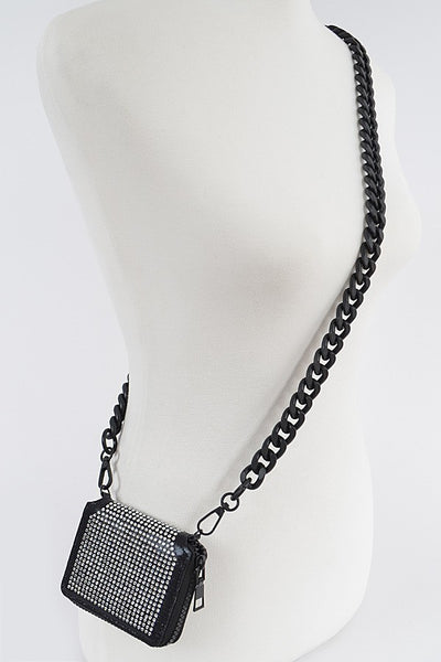 Black and Silver Crossbody Bag Blu Spot Inc.