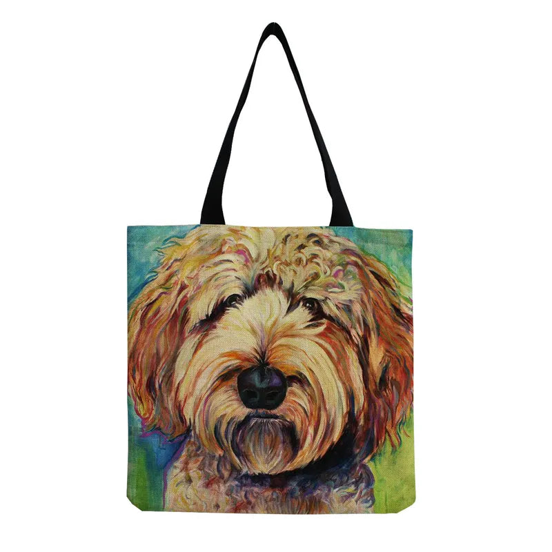 Canvas Doodle Too Shopping Tote