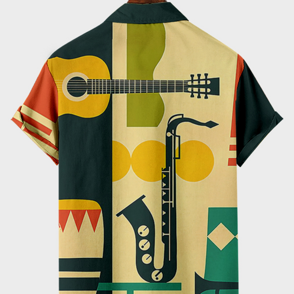 Musical Instruments Graphic Shirt Blu Spot Inc.