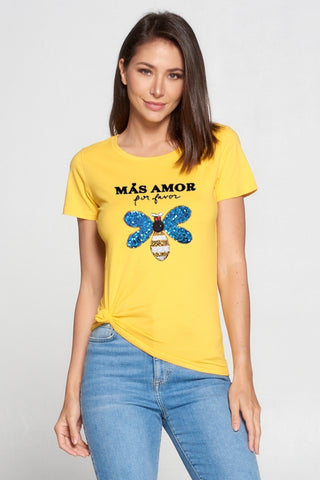  Blu Spot Inc. Mas Amor Por Favor T-Shirt