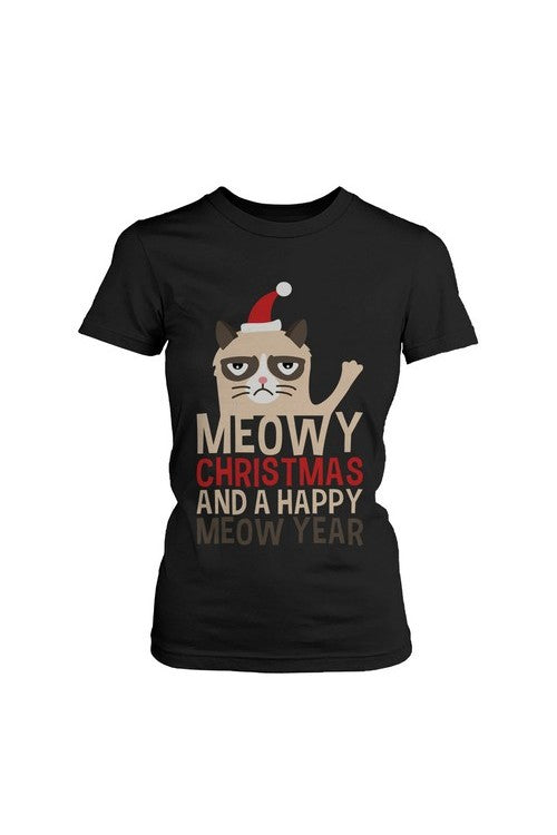 Meowy Christmas and a Happy Meow Year T-Shirt
