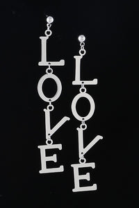 Love Linked Statement Earrings Blu Spot Inc.