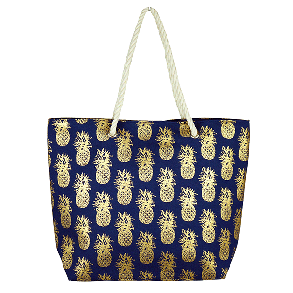 Pineapple Tote Navy Bag Blu Spot Inc.