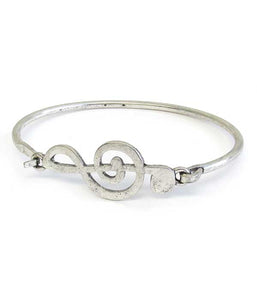 G Clef Cuff Bracelet (Silver) Blu Spot Inc.
