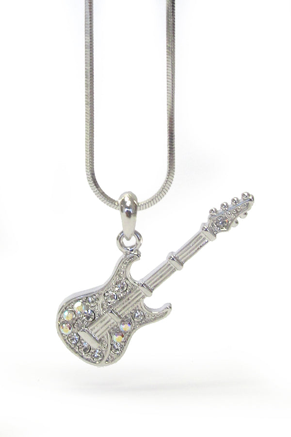 Bass Guitar Pendant Necklace