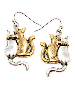Cat Couple Earrings Blu Spot Inc.