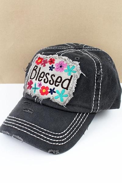 Floral Designer Black Cap Blu Spot Inc.